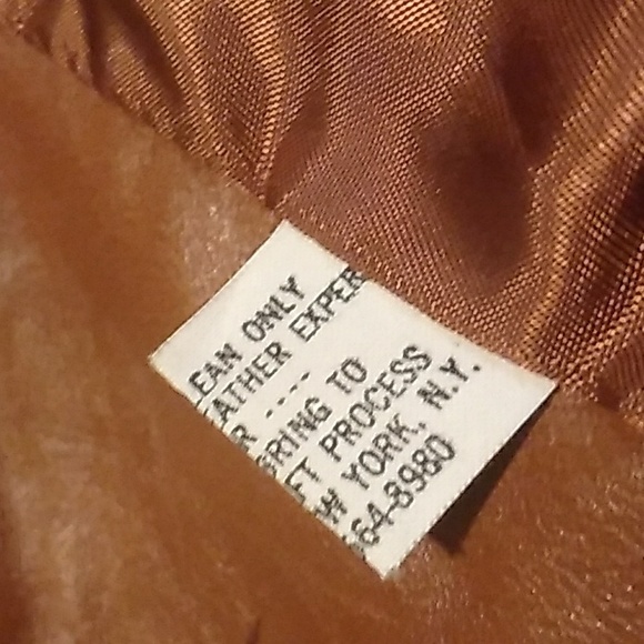 Vintage Bar C CARAMEL Leather VEST  Perfect Unisex 🤠 Sz Small Men’s - Picture 11 of 16